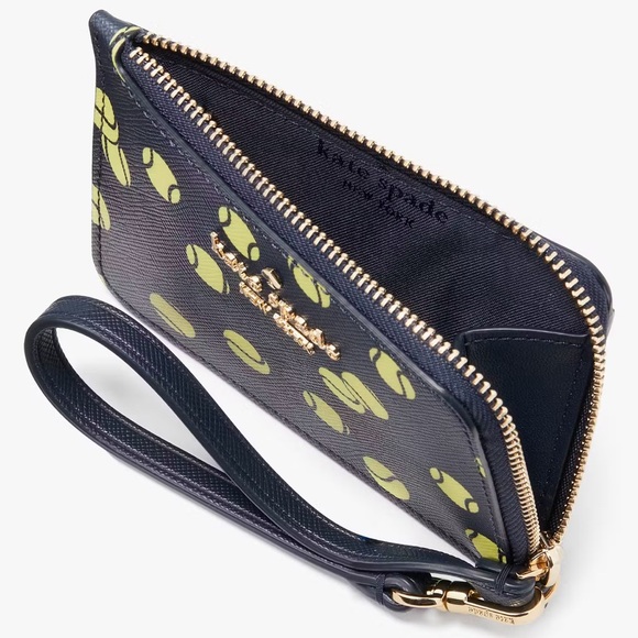 NWT💃Kate Spade Tennis Printed Small Card Holder Wristlet - Picture 4 of 6